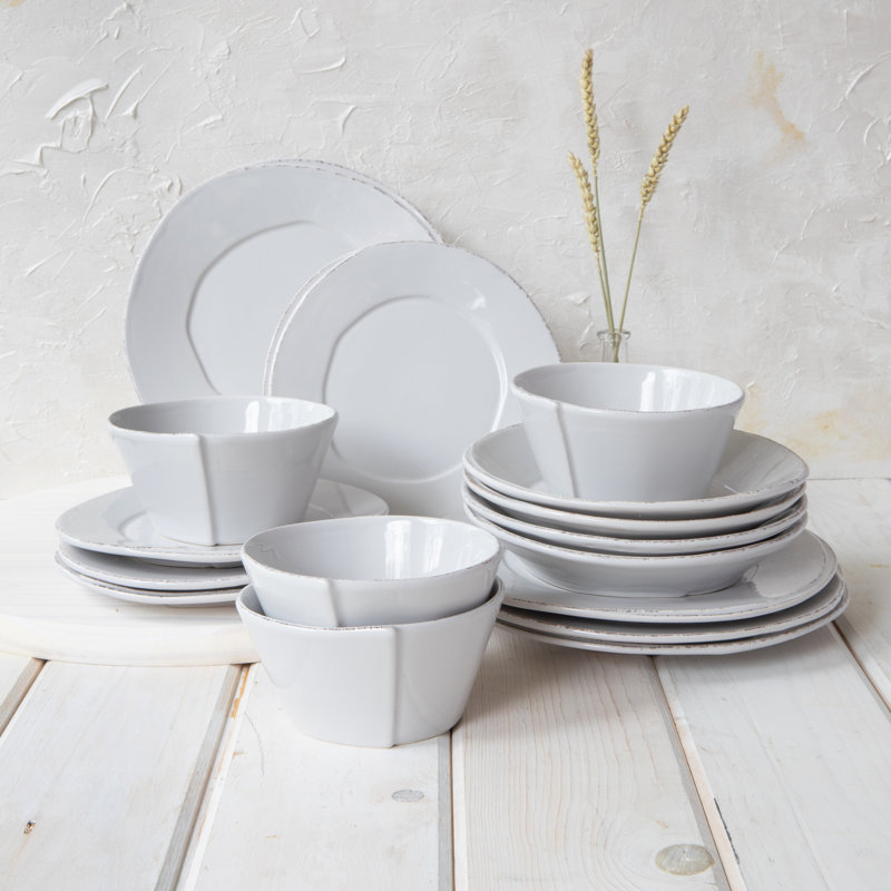 Lastra Handmade Stoneware Cereal Bowl, White