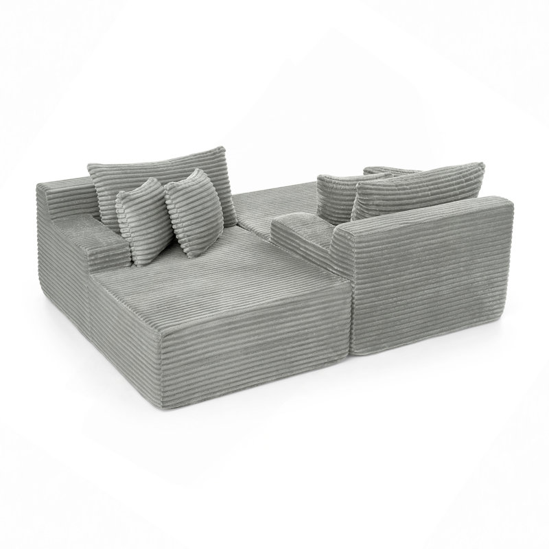 Fauteuil paresseux à deux places, canapé compressé sans assemblage, fabriqué en tissu de velours, fauteuil moderne moelleux, utilisé pour les salons et les chambres à coucher