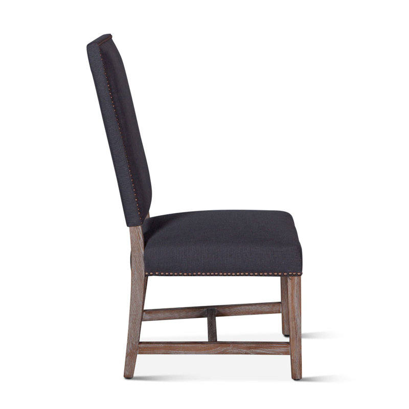 Dani Upholstered Dining Chair, Dark Gray