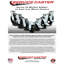 6 Inch Rubber on Steel Caster Set with Roller Bearings 2 Swivel Lock 2 Rigid SCC|SCC-30CS620R-BSL-2-R-2