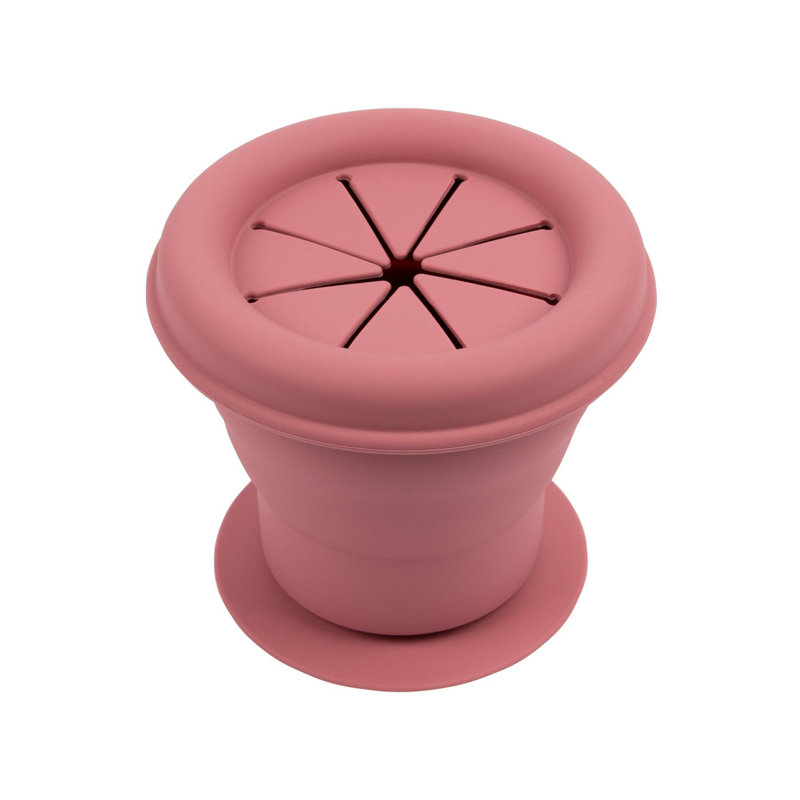 Tiny Dining - Baby Silicone Suction Snack Pot - 330ml, Pink