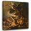 «Saint Michael Expelling the Rebel Angels» par Francesco Solimena, reproduction d'art sur toile tendue avec châssis