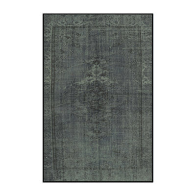 ? tapis gris/bleu traditionnel Mileti