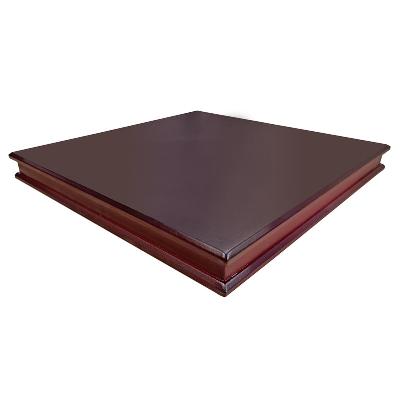 FixtureDisplays 11'' W 11'' D Solid Wood Ball / Puck Case