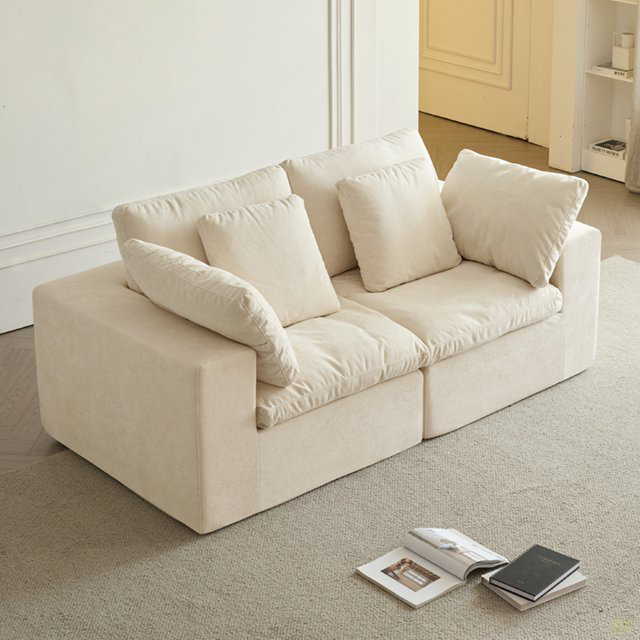 Canapé modulaire modulaire, canapé modulaire compressé, canapé en velours côtelé de style minimaliste moderne, canapé-lit pour le salon, la chambre à coucher, canapé-lit confortable et compact