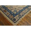 Ivory Beige Cream White Wool Rectangle Hand Knotted Pile Antique 1920s Floral Medallion Rug