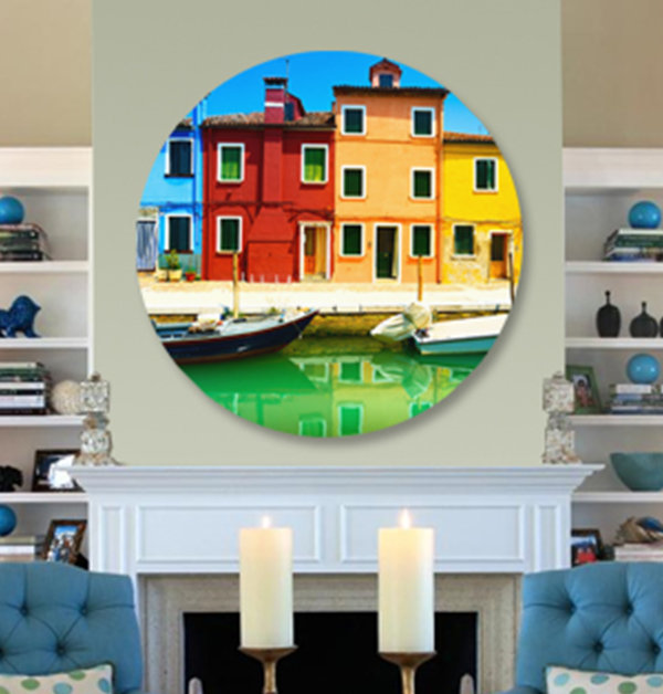 Colorful City Two Print, 36" H x 36" W x 2.5" D