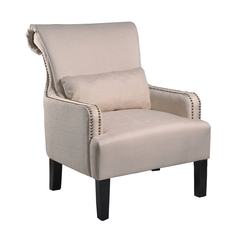 Winifred Upholstered Armchair, Beige