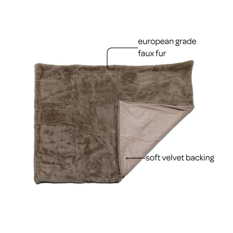 Pixie Leakproof Pet Throw, Taupe, Brown