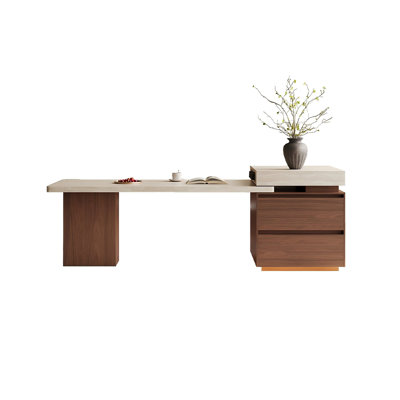 106.3"French-style granite countertop expandable island table
