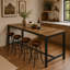 Table de bar 70,9 po, table de pub rectangulaire à hauteur de comptoir pour bar Home Kitchen