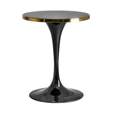 Than Black/Gold Synthetic Marble Bar Table 