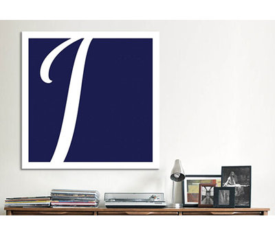 Art textuel sur toile, blanc et bleu
