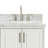 Stafford 37 " W Freestanding Standard Free Standing 1 Single Vanity Bathroom Vanity With Carrara Marble Top-138338368-138338367-93359240