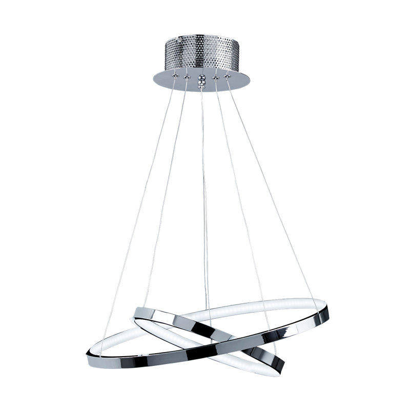 Rumbaugh 2-Light Waggon Wheel LED Chandelier, 2