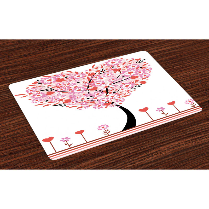 Pinehurst Valentine Heart Shaped Tree Placemat