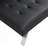 Wood Frame, Stainless Leg, Futon, Sofa Bed Black Pvc