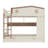 Queen Over Queen Solid Wood Bunk Bed with Trundle, Storage Shelves and Hooks-1509734396-1509734339