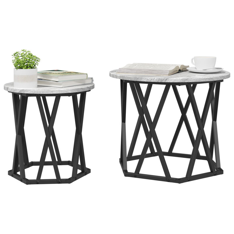 Coffee Table, 40cm H x 50cm W x 50cm D, Grey Sonoma