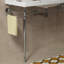 Pied de meuble-lavabo autoportant de 48 po en fer, sans lavabo et robinet, sans couvercle et drain de lavabo, chrome