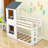 Twin Over Twin Bunk Bed With Safety Features And Roof-264706866