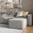 Bridgetown Contemporary 6 Piece Modular Sectional Sofa with 2 Ottomans-881091782