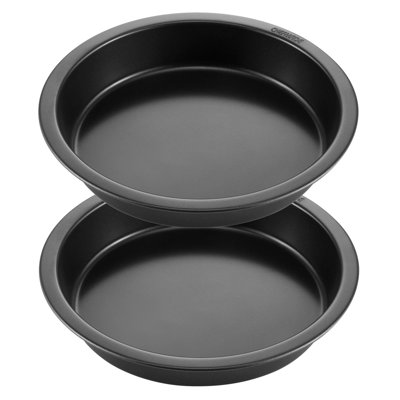 CHEFMADE 2 - Piece Round Non-Stick Carbon Steel Classic Cake Pan Set