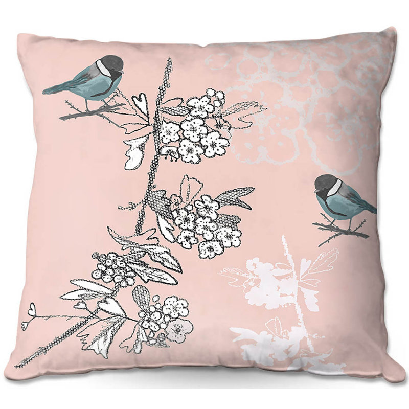Floral Reversible Throw Pillow, 20" x 20"