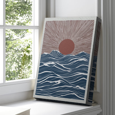 Toile tendue avec châssis paysage Lxxi prêt à accrocher