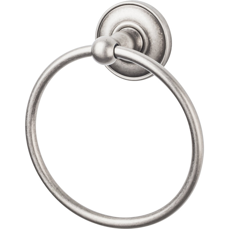 Edwardian Bath  Towel Ring, Antique Pewter