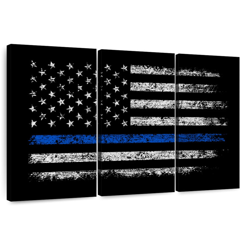 Borges USA Police Flag, 24" H x 38" W
