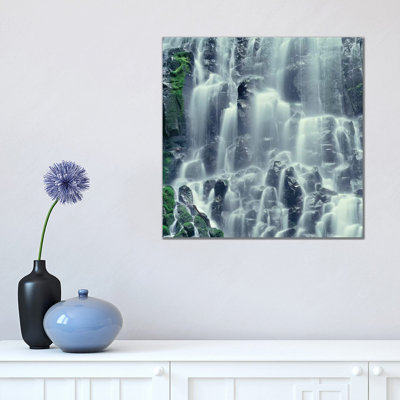 Oregon. Mount Hood NF, Mount Hood Wilderness, Ramona Falls Is Formed By A Small Creek by John Barger - Wrapped Canvas Print