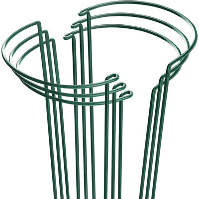 Piquets de soutien pour plante, paquet de 6 cages en métal et support