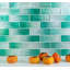 Carreau de mosaïque en verre à bordure droite 2 po x 6 po Foil-61451067