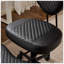 Fauteuil pivotant en cuir synthétique réglable H 31,5 po x P 26,38 po x H 38,19 po ModaForm Home
