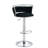 Ginko Modern Swivel Bar Stool with Backrest, Adjustable Height Kitchen Island Stool with Upholstered Seat and Footrest,-93498216-90489196