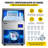 VEVOR 110 Lb. Daily Production Cube Clear Ice Freestanding Ice Maker