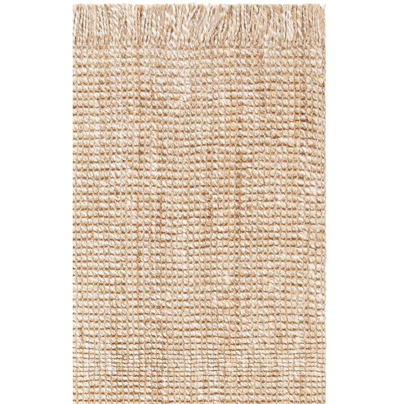 Tapis en jute tissé à la main Rhiann, Carré 6 pi