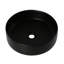Lavabo vasque en céramique - tendance, 4,58 po Hauteur, salle de bain facile à nettoyer, faible accumulation, noir mat-1049938957