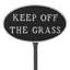 Boffa Keep off the Grass Oval Statement Garden Sign with Lawn Stake-75836546-75830105