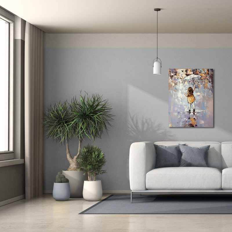 «L Let Up» par Alexander Gunin, art mural sur toile, H 34 po x l 26 po x P 1,25 po