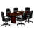 Mobile Nesting Ergonomic Genuine Leather Executive Chair