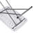 30.31" x 19.69" Height Adjustable Folding Rectangular Table