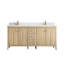Chêne d'Atlanta 72 po X P 22 po D Meuble-lavabo double avec 2 po -108734125