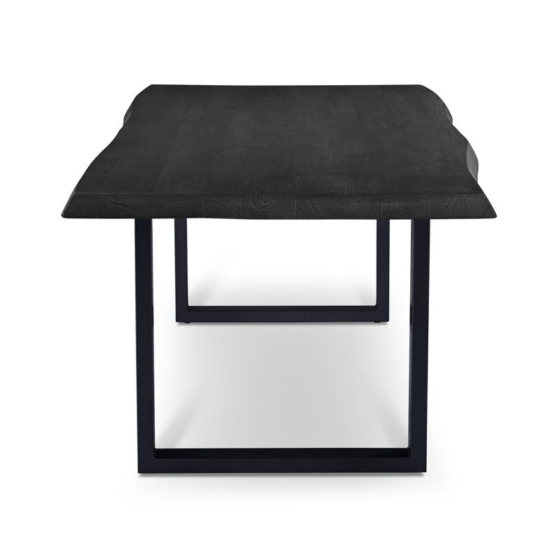 Brooks Dining Table, 29.75"H x 79"L x 40"W, Ebonized, Black