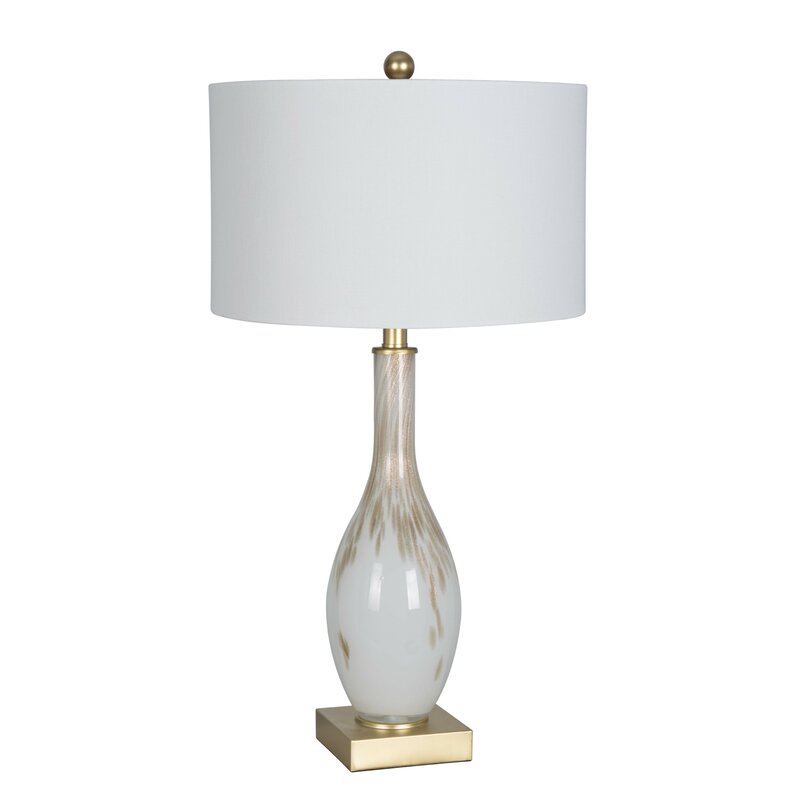 Mercer41 Glass USB Table Lamp & Reviews | Wayfair