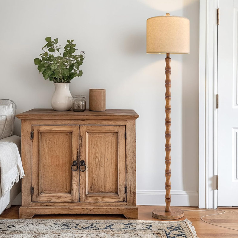 Lampe sur pied rustique 62 "pour le salon