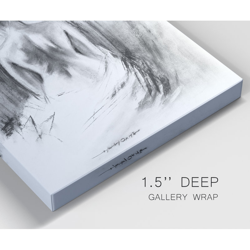 Soft Silhouette II - impression sur toile tendue, H 48 po x l 32 po x P 1 po