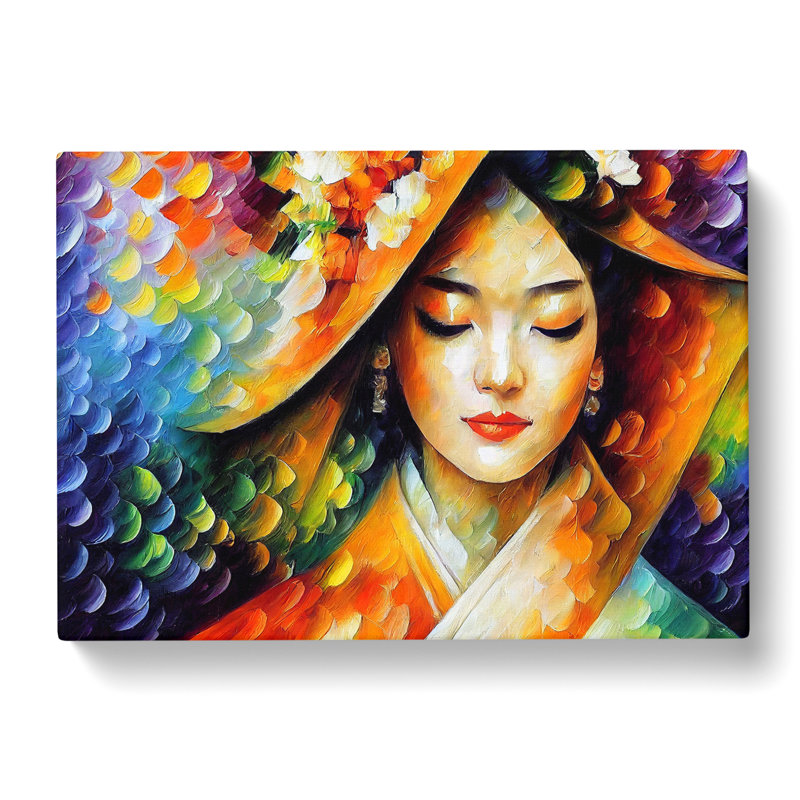 Shimmering Geisha Vol.3 - Wrapped Canvas, 50cm H x 76cm W x 3cm D