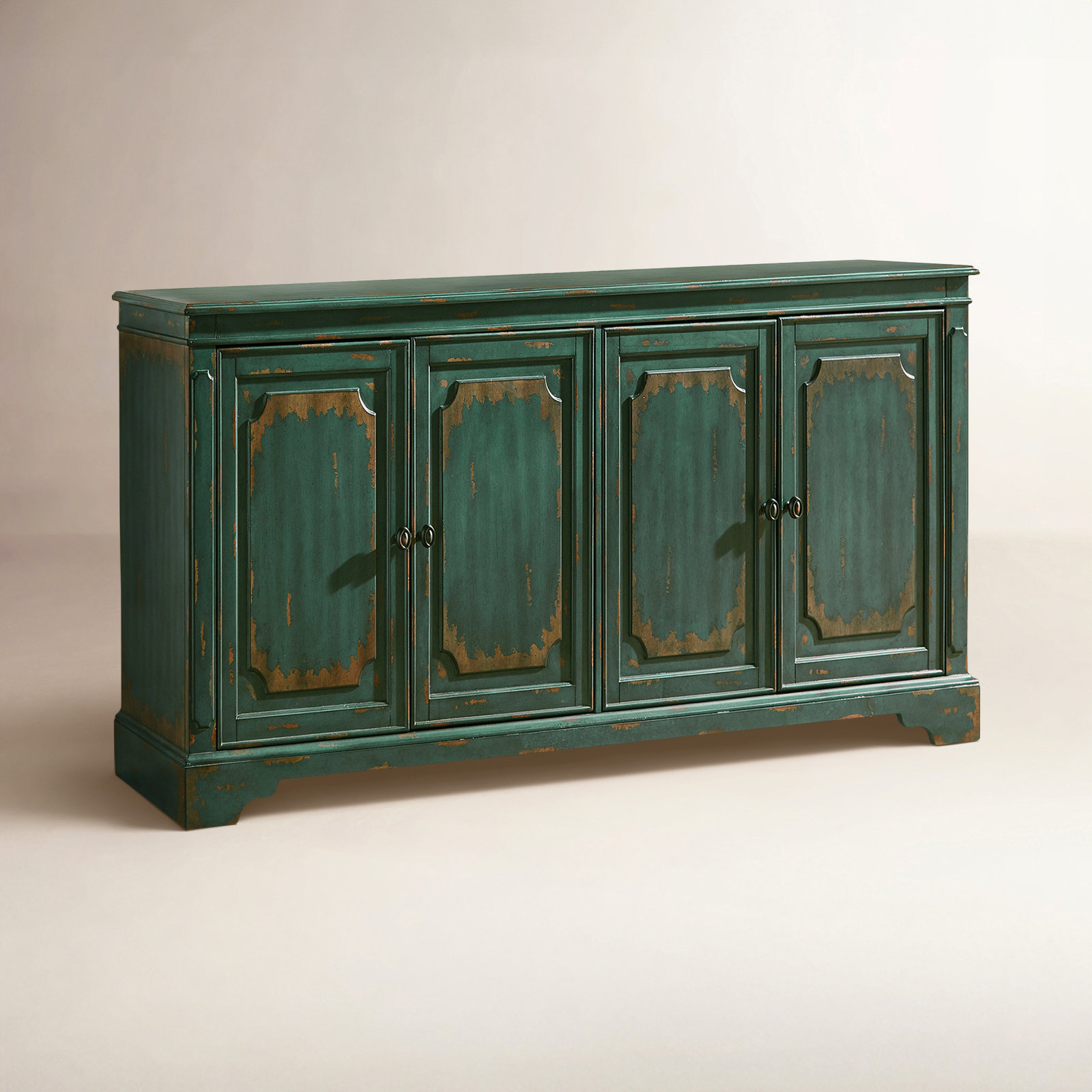Dalgard Media Console, Green, 32"H x 65"W x 16"D